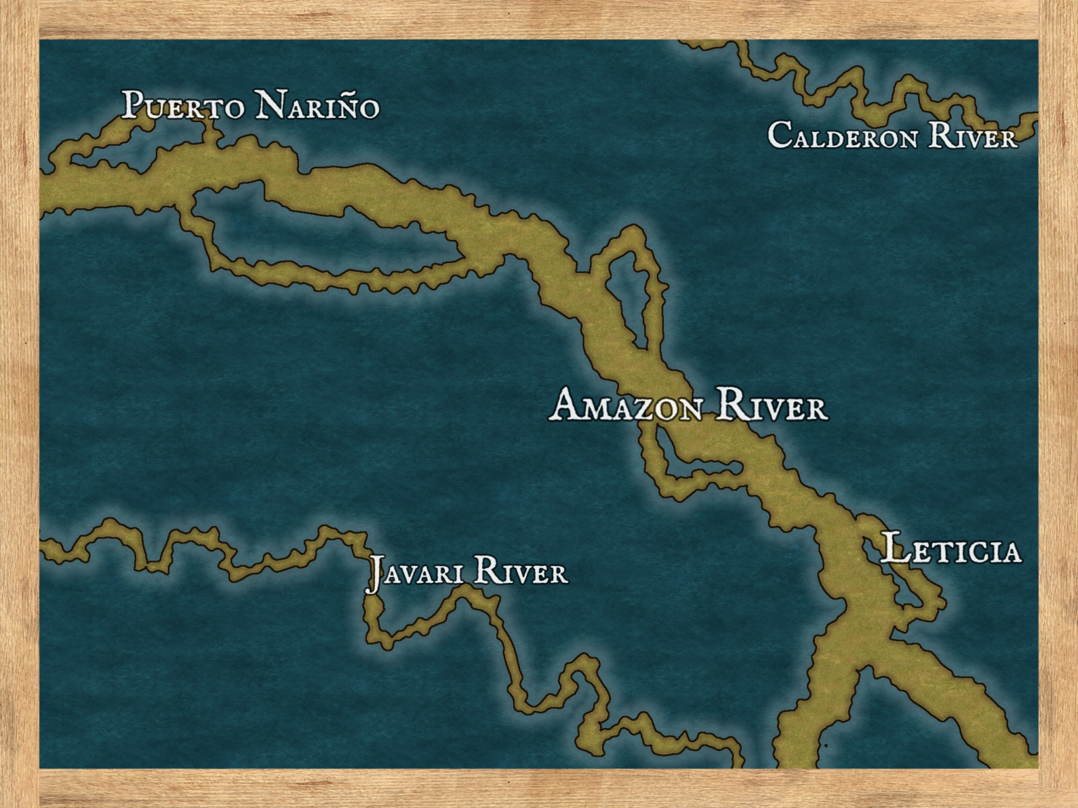 Travel Amazonas River Map